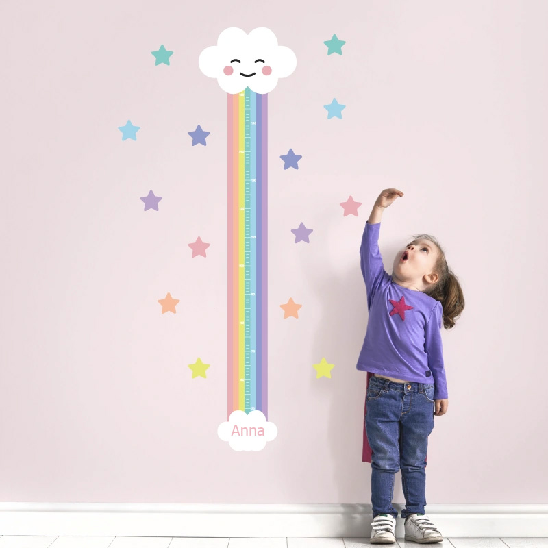 Height Charts rainbow theme