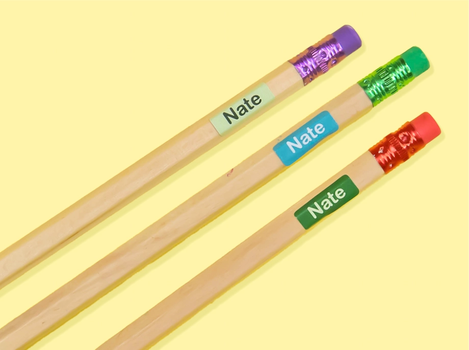 Mini adesivos em lápis