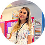 Foto de Georgia, professora de educação infantil